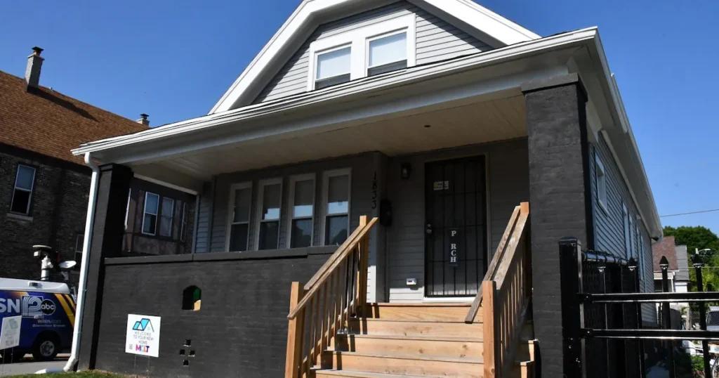 Completed housing project
