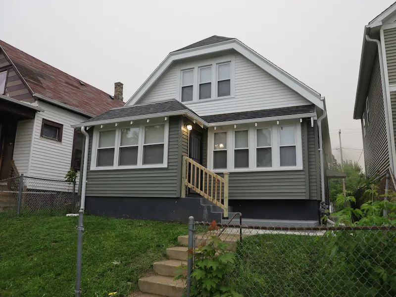 Exterior of completed home project