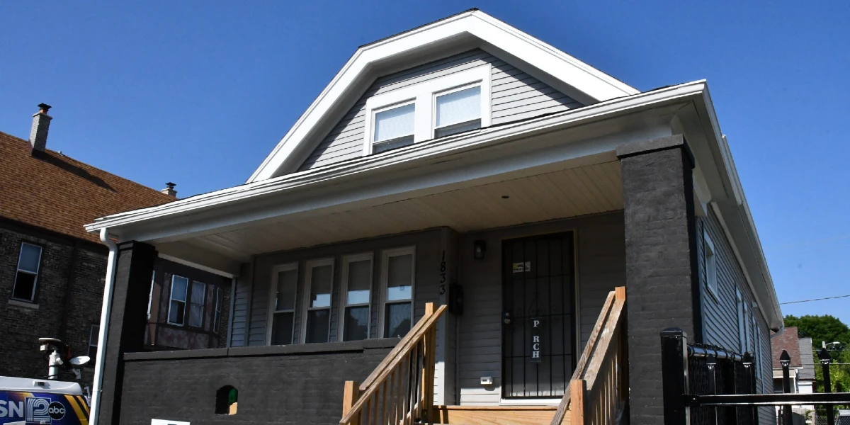 Exterior of finished home project