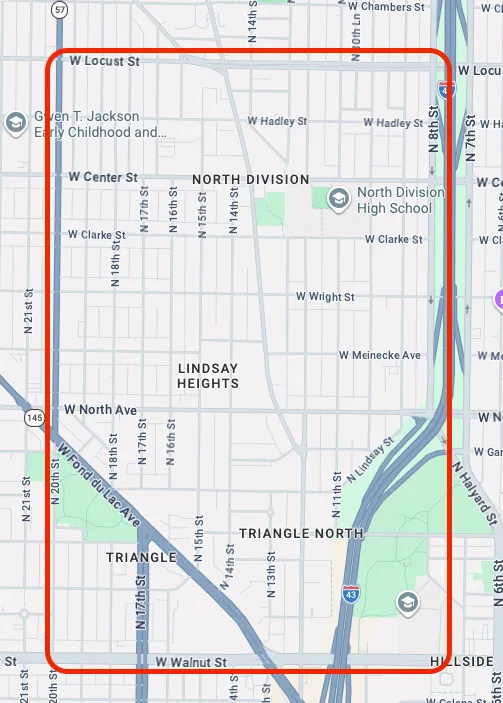 Stay Rooted map with marked area