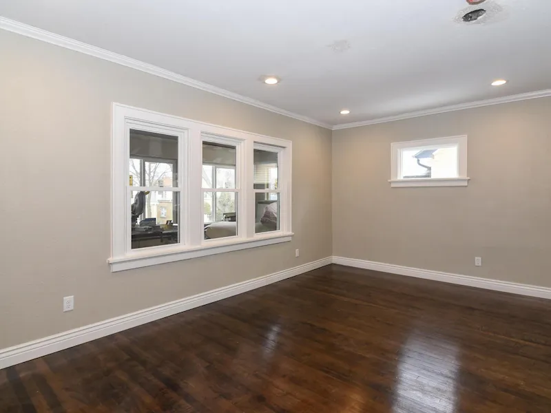 Clean interior room with beige walls
