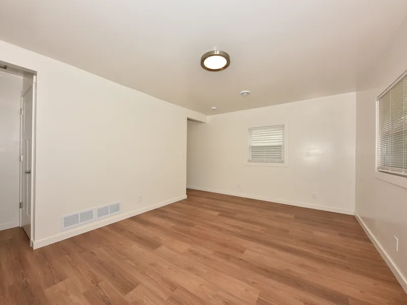 Clean interior room with beige walls